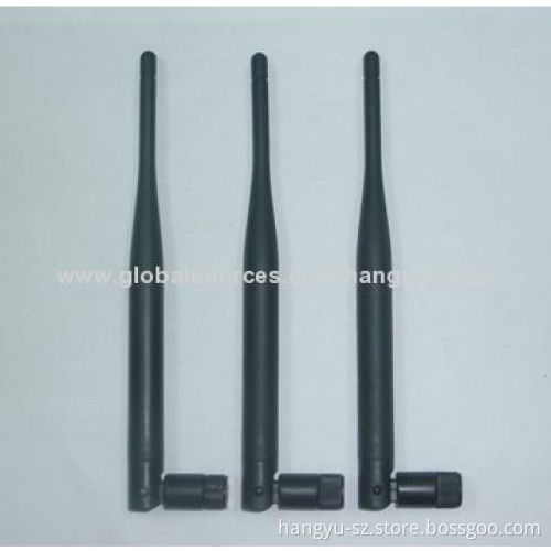 2.4 to 2.5GHz Wireless Rubber Duck Antenna with 5dBi Gain and TNC Plug RP Connector